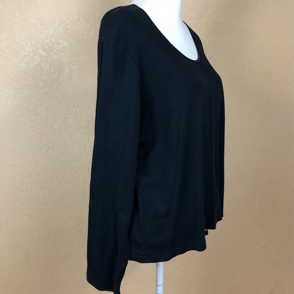 J Jill Black classy long sleeve - Picture 3 of 5